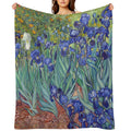 Van Gogh - Irises Anti-pilling Throw Blanket