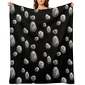 Runestones on Black Eco-conscious Throw Blanket