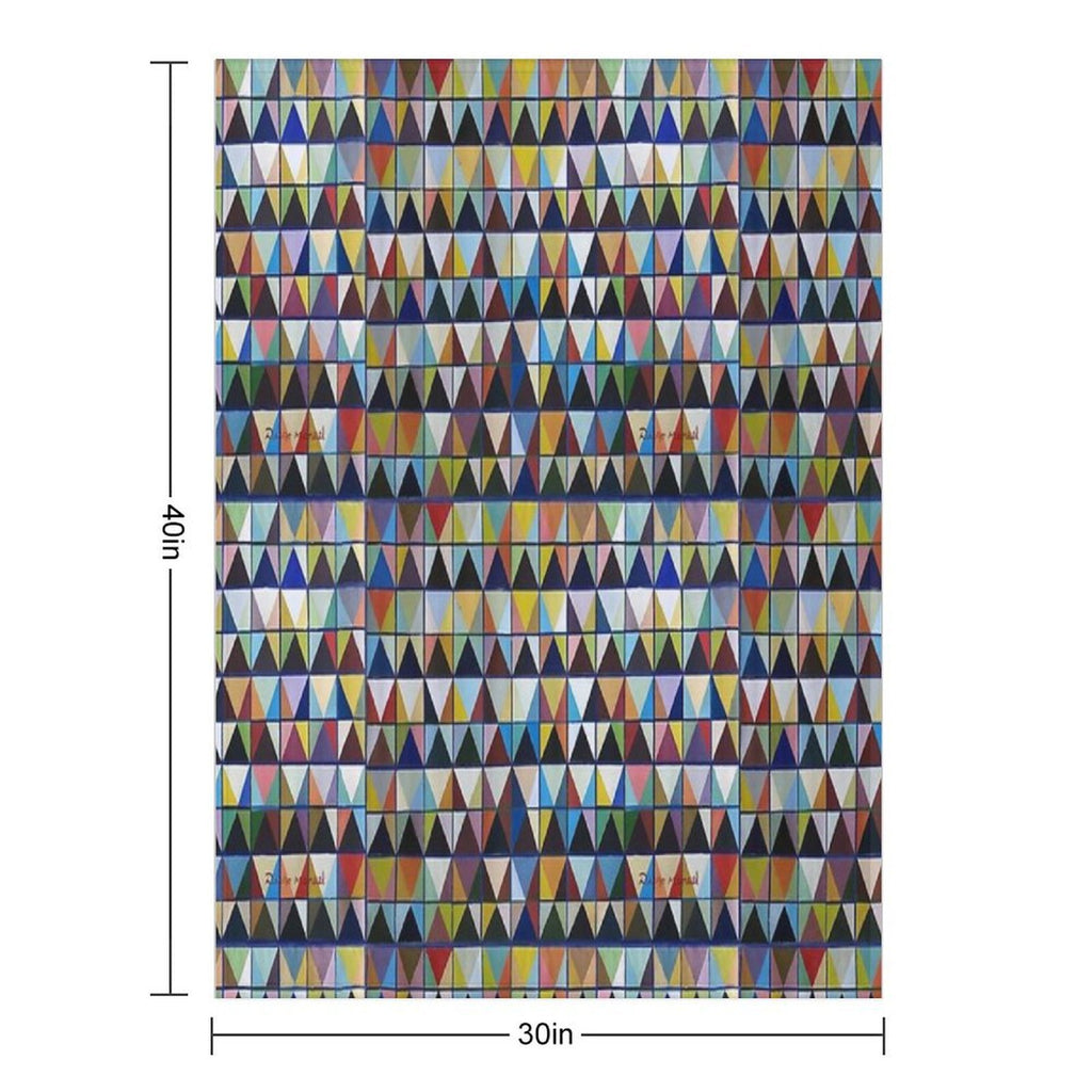 Chromatic Composition 3 Easy Care Throw Blanket