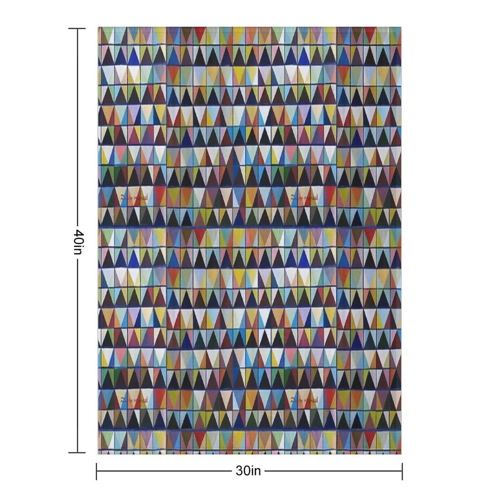 Chromatic Composition 3 Easy Care Throw Blanket