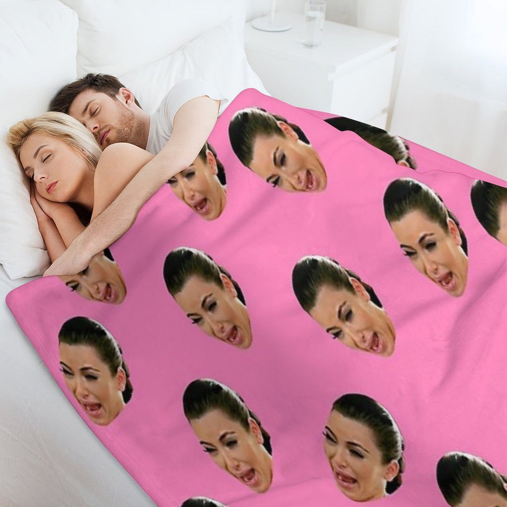 Crying Kim Kardashian All-season Throw Blanket