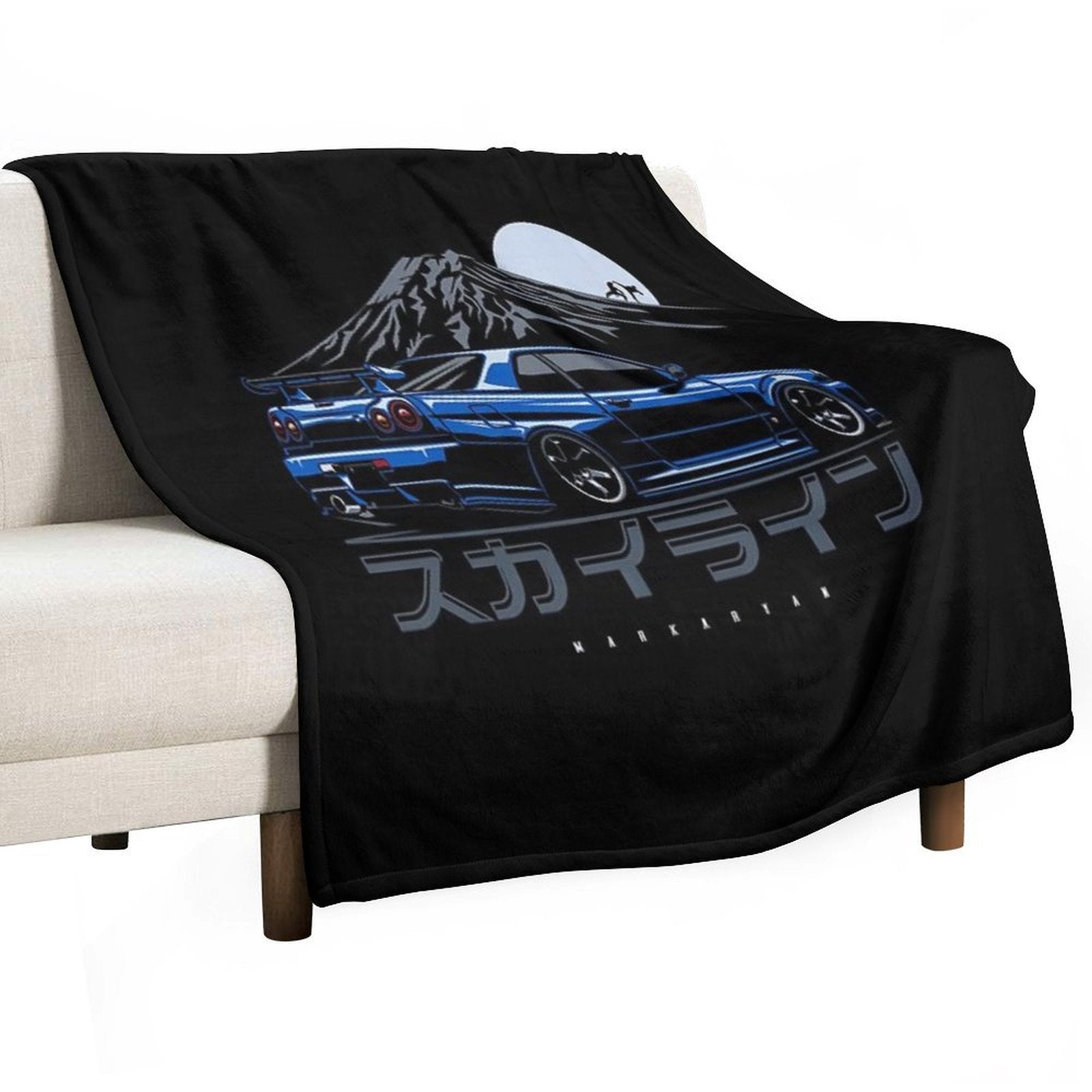 Skyline GTR R34 Gift-ready Throw Blanket