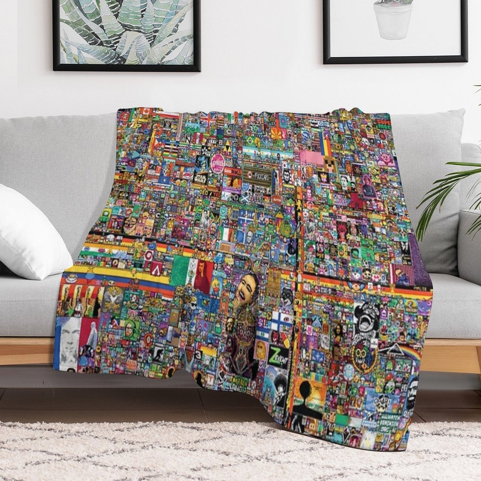 RPlace 2022 - Poster Versatility Throw Blanket