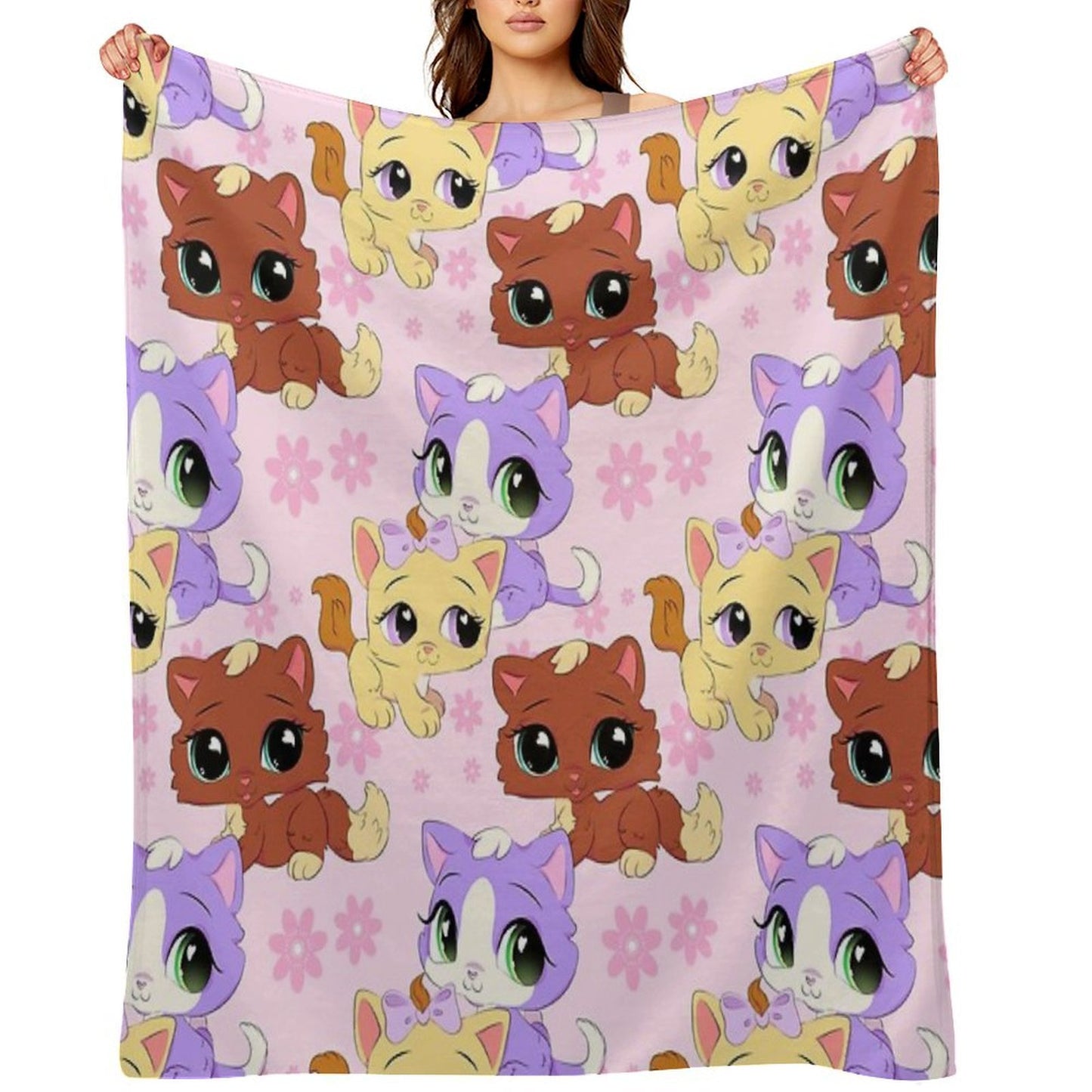 Lps Kittens Anti-pilling Throw Blanket