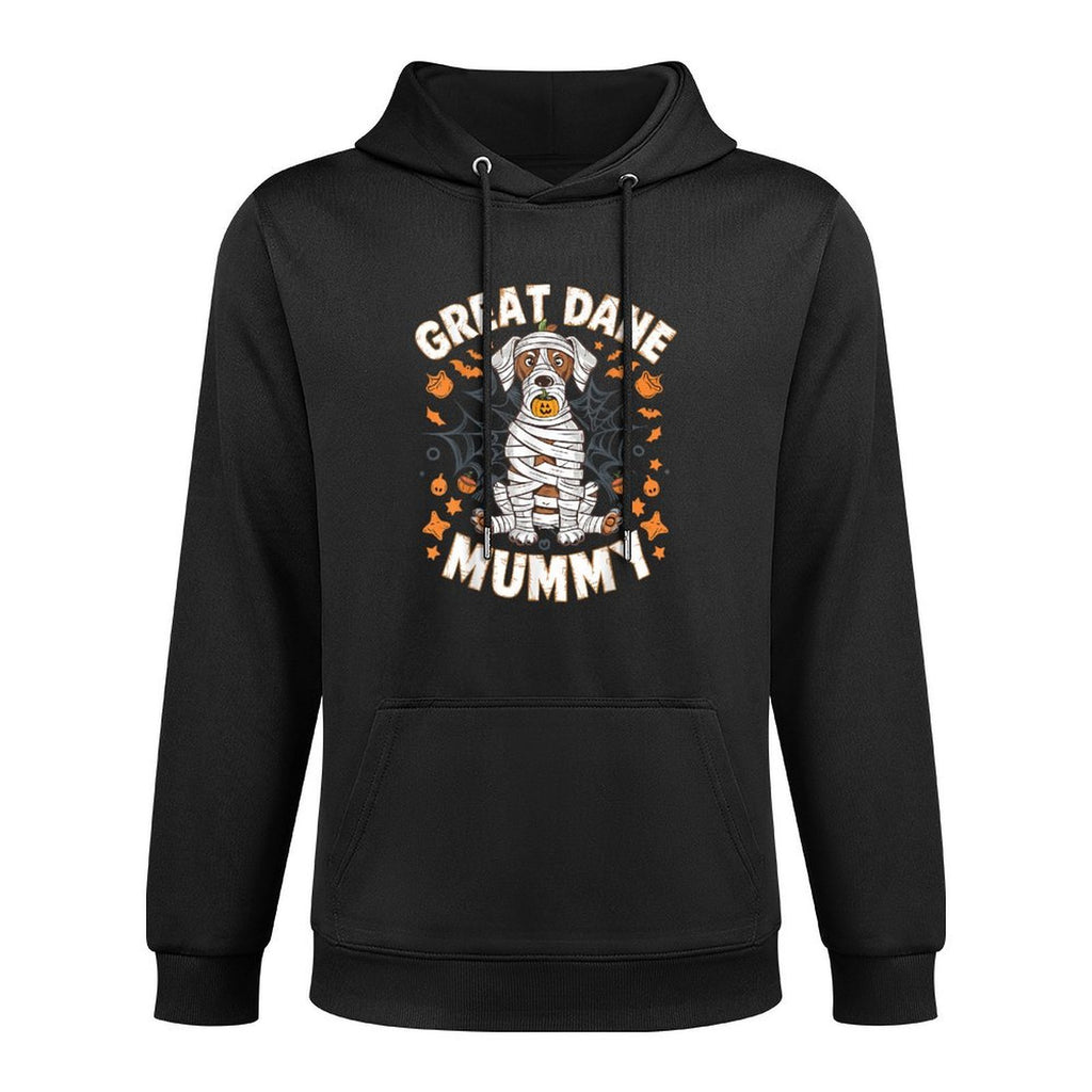 Halloween Costume Dog Lover Great Dane Mummy Medium-Weight Fabric Hoodie
