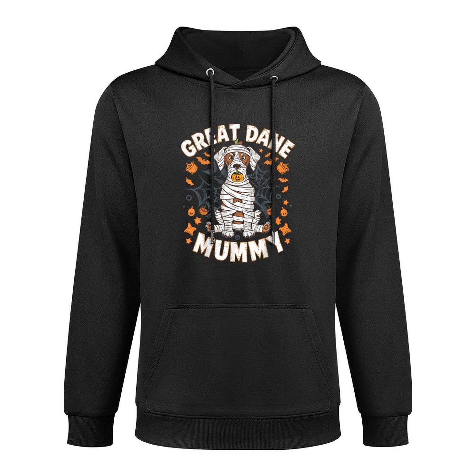 Halloween Costume Dog Lover Great Dane Mummy Medium-Weight Fabric Hoodie