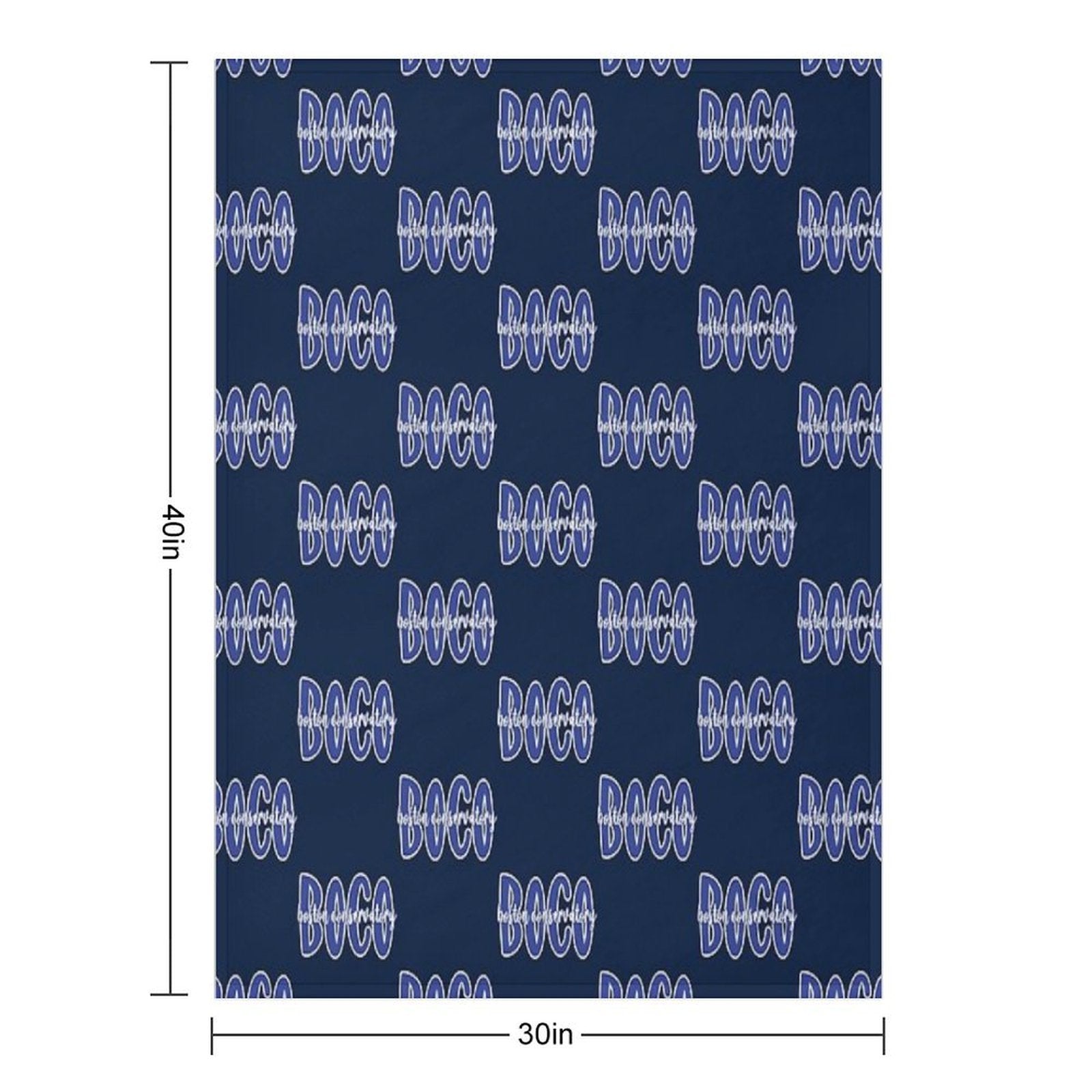 BOCO - Boston Conservatory Velvety-soft Throw Blanket