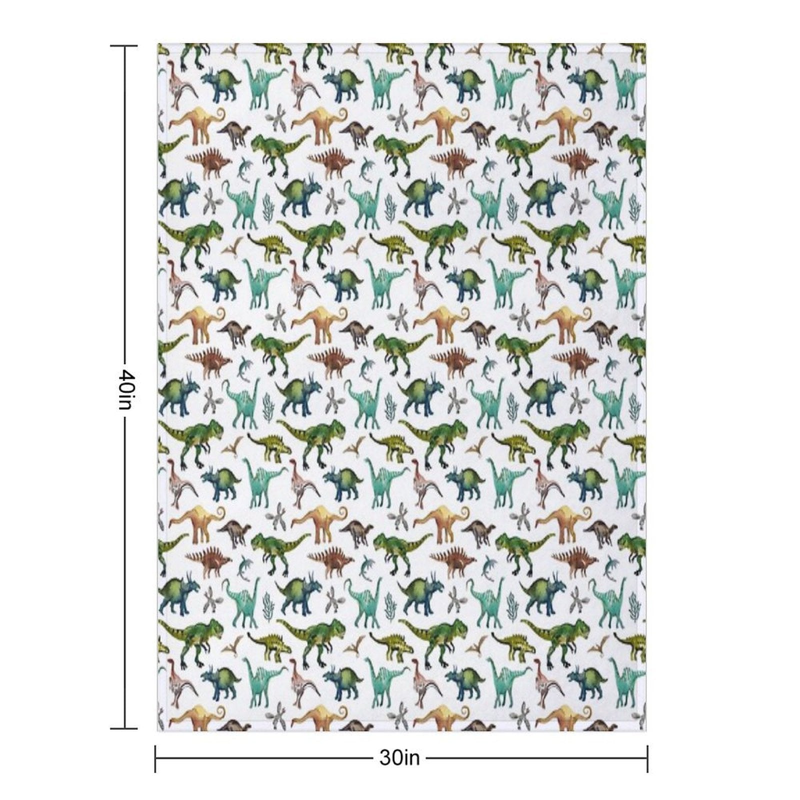 Dino-Mite Dreams for Kids  Trendy Dinosaur Pattern  Unique Gift Idea. Travel-friendly Throw Blanket