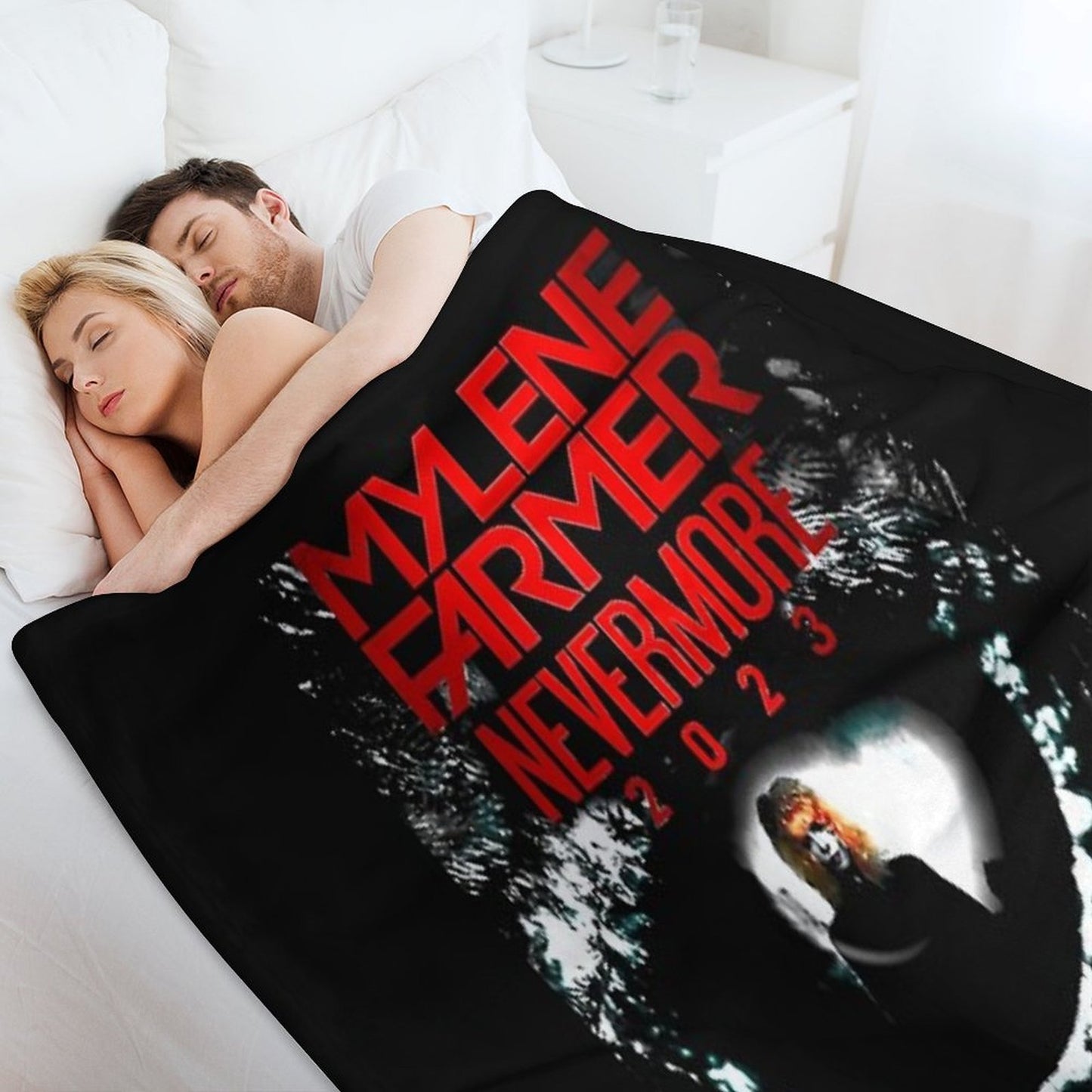 Mylene Farmer Nevermore, Mylene Farmer 2024 Travel-friendly Throw Blanket