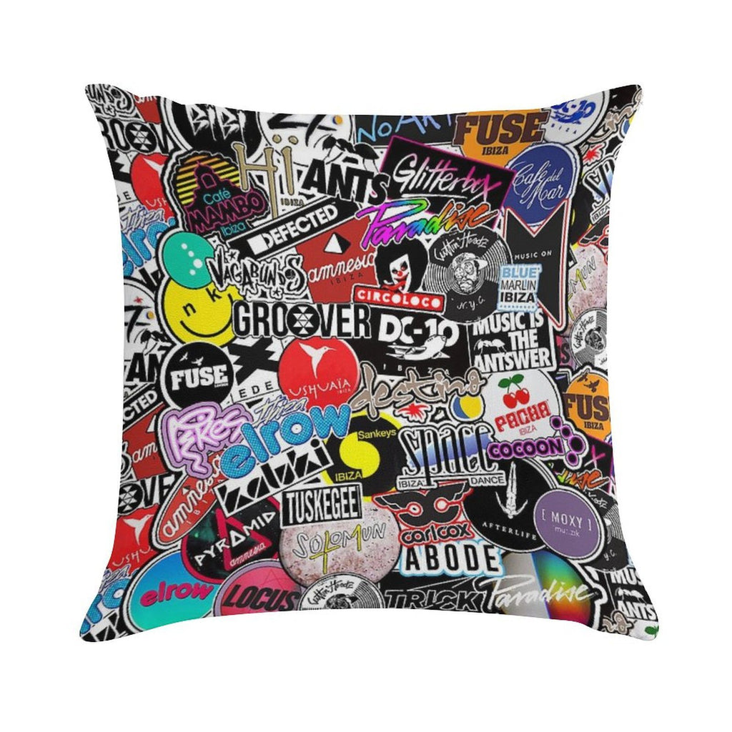 IBIZA CLUBS POSTER - 2022 EIVISSA Soft Multiple Sizes Throw Pillow