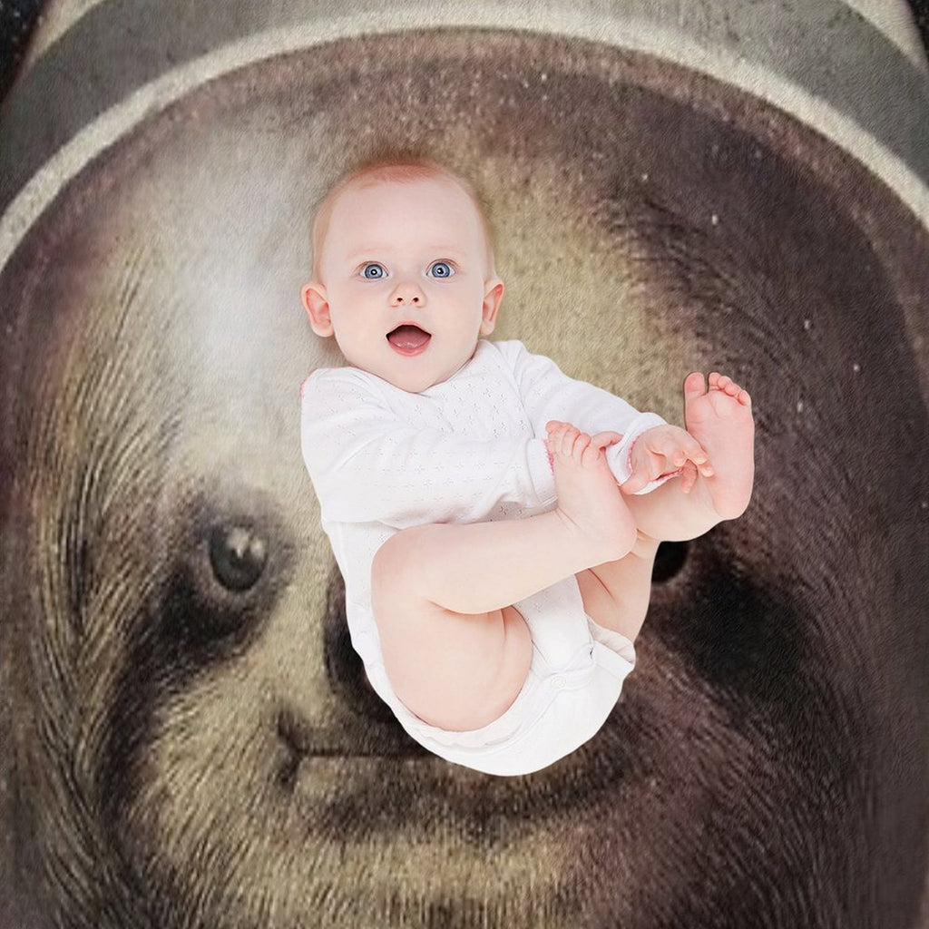 Space Sloth Shrink-resistant Throw Blanket