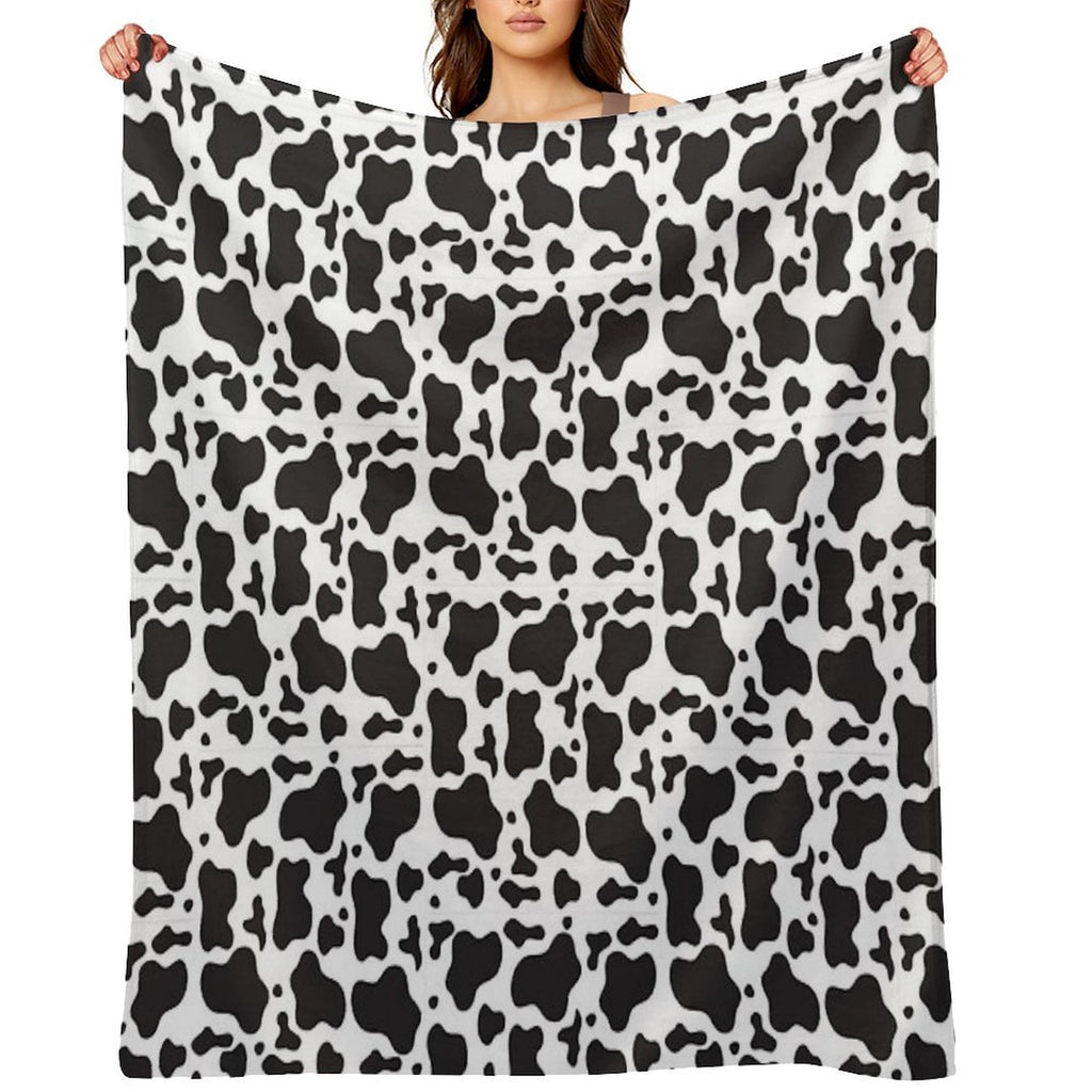 Cow Print Duvet Cover Velvety-soft Throw Blanket