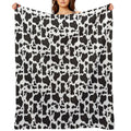 Cow Print Duvet Cover Velvety-soft Throw Blanket