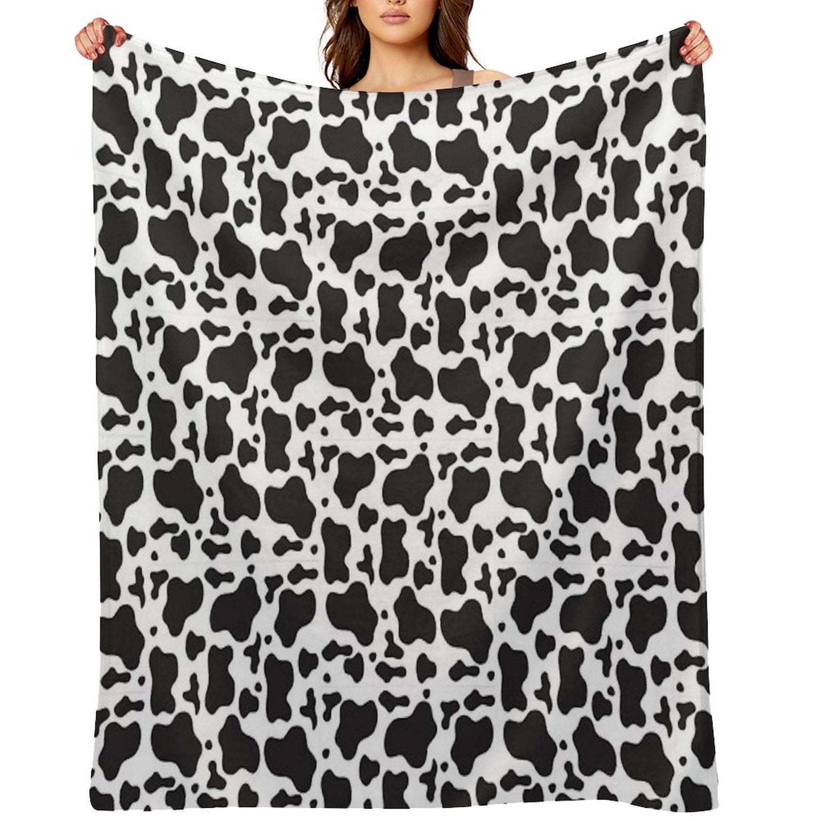 Cow Print Duvet Cover Velvety-soft Throw Blanket