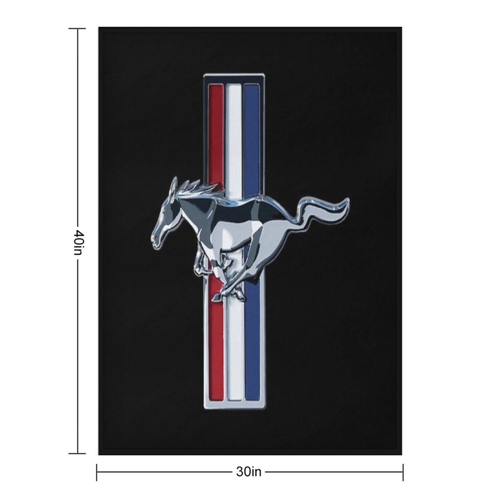'stang Sustainable Throw Blanket