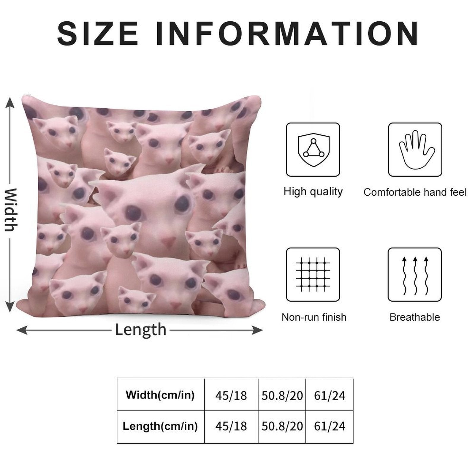 Bingus Pattern Soft Luxury Feel Throw Pillow