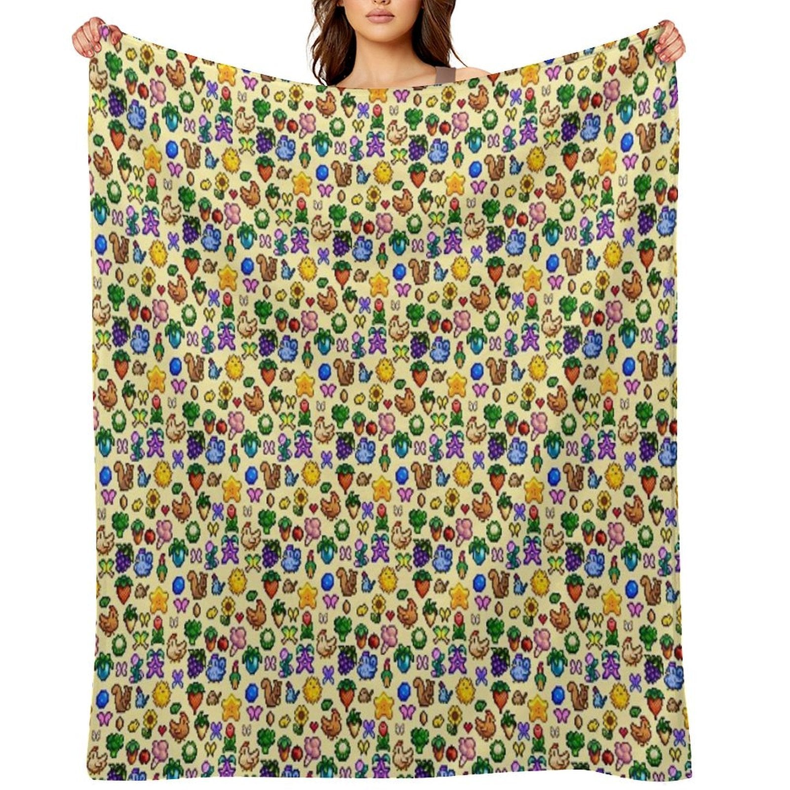 Stardew Valley Eco-conscious Throw Blanket