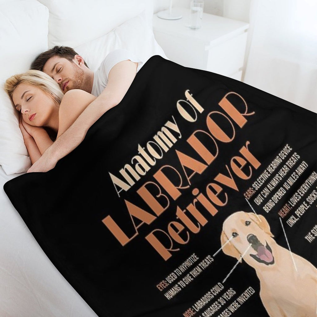 Anatomy of Labrador Retriever Premium Throw Blanket