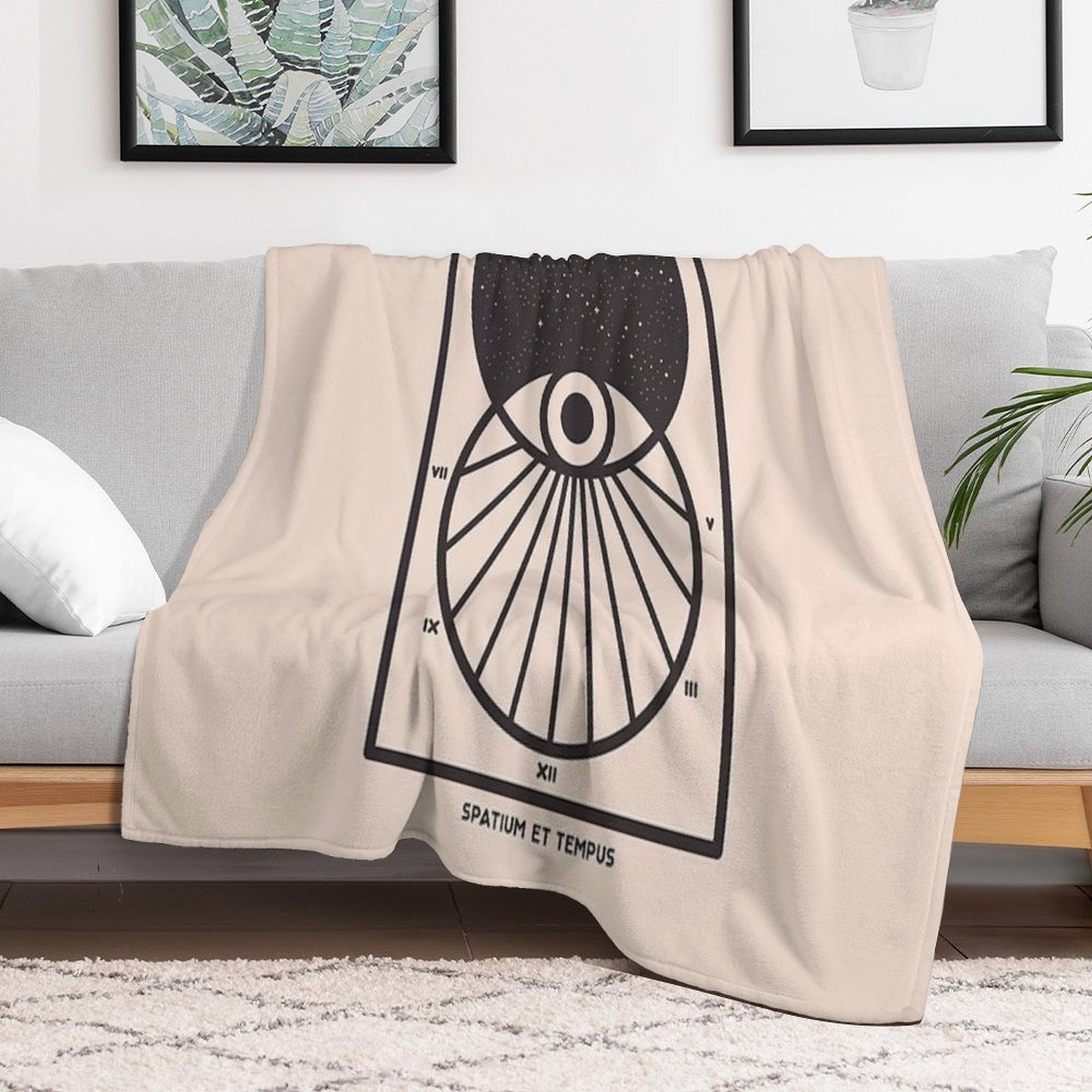 Space And Time Durable Throw Blanket