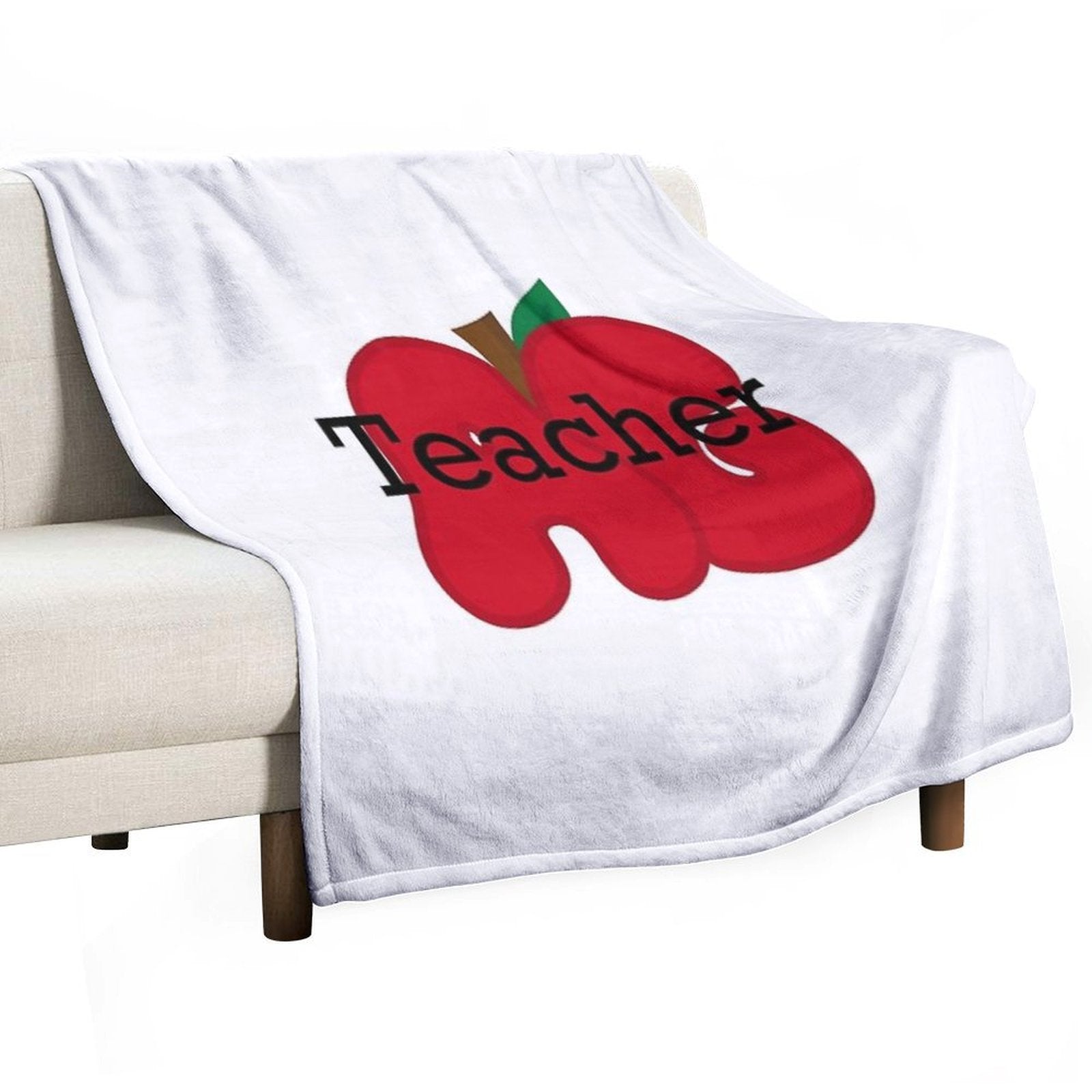 AG Apple Teacher Design – Agriculture Education & FFA-Inspired Art Quick-dry Throw Blanket