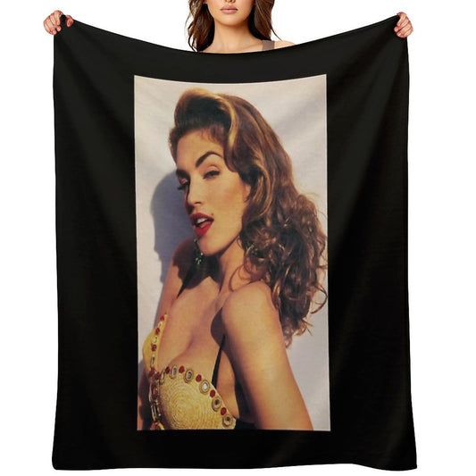 Mens Best Cindy Crawford Awesome For Movie Fan Gift-ready Throw Blanket