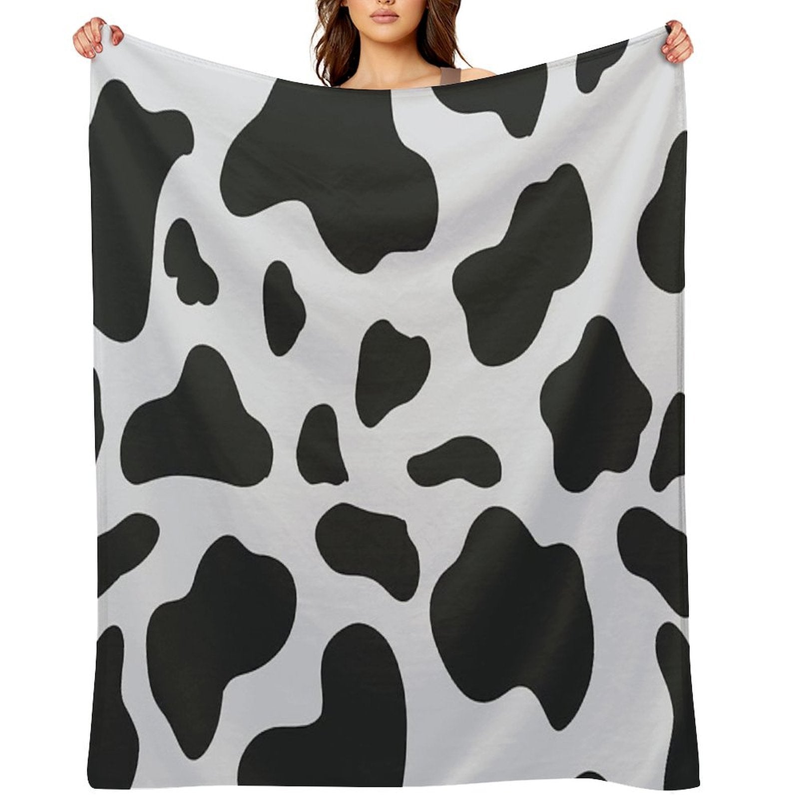 Cow Pattern Versatility Throw Blanket