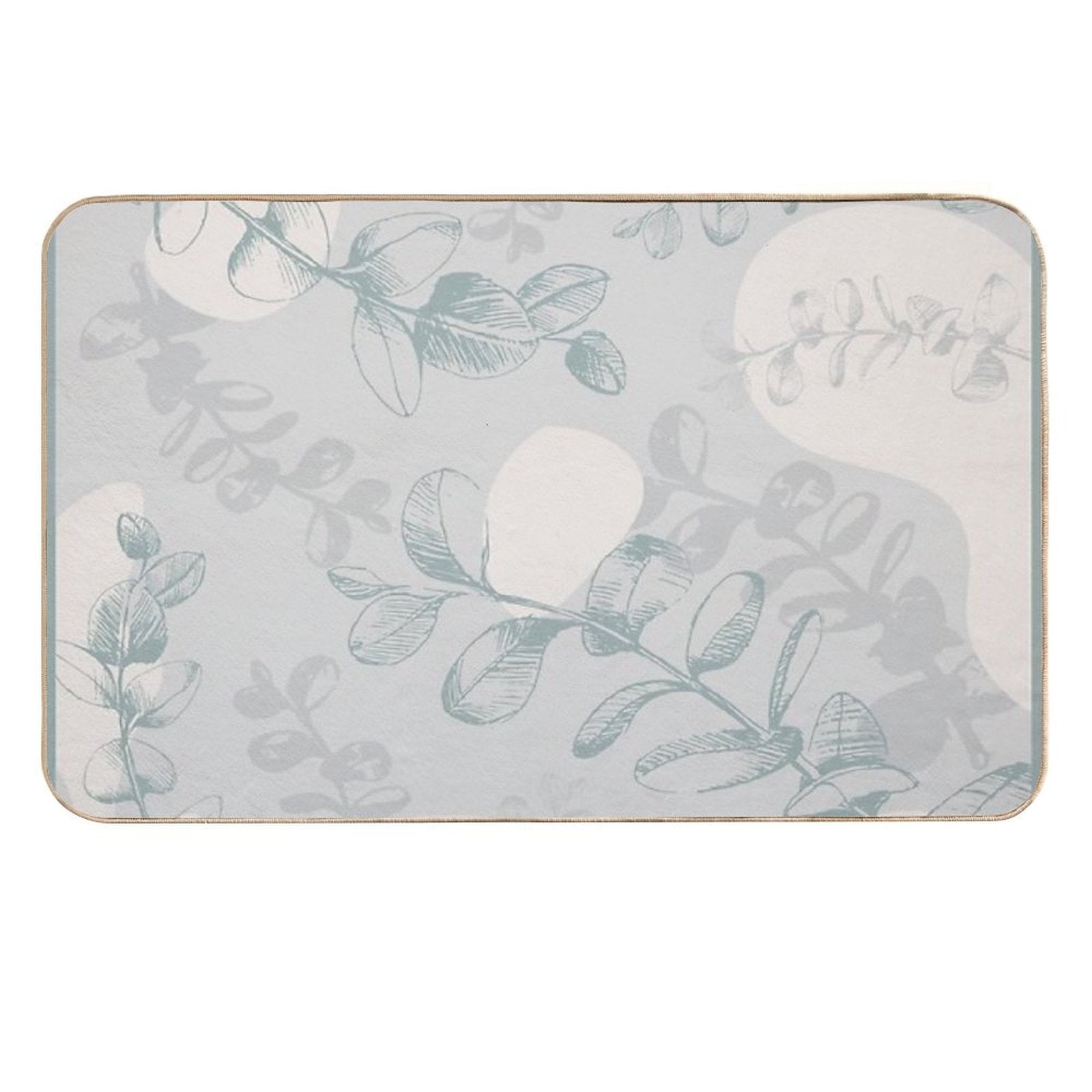 Abstract Eucalyptus  Long-Lasting Bath Mat