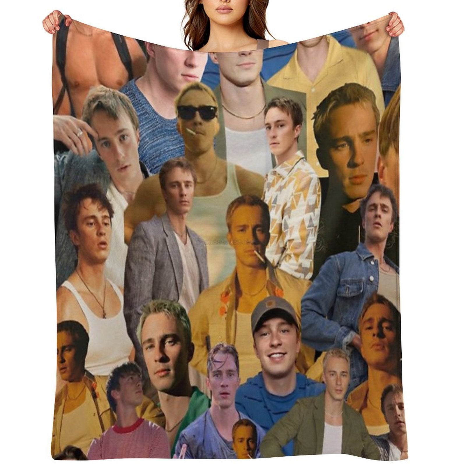 Drew Starkey Photo Collage Anti-pilling Throw Blanket