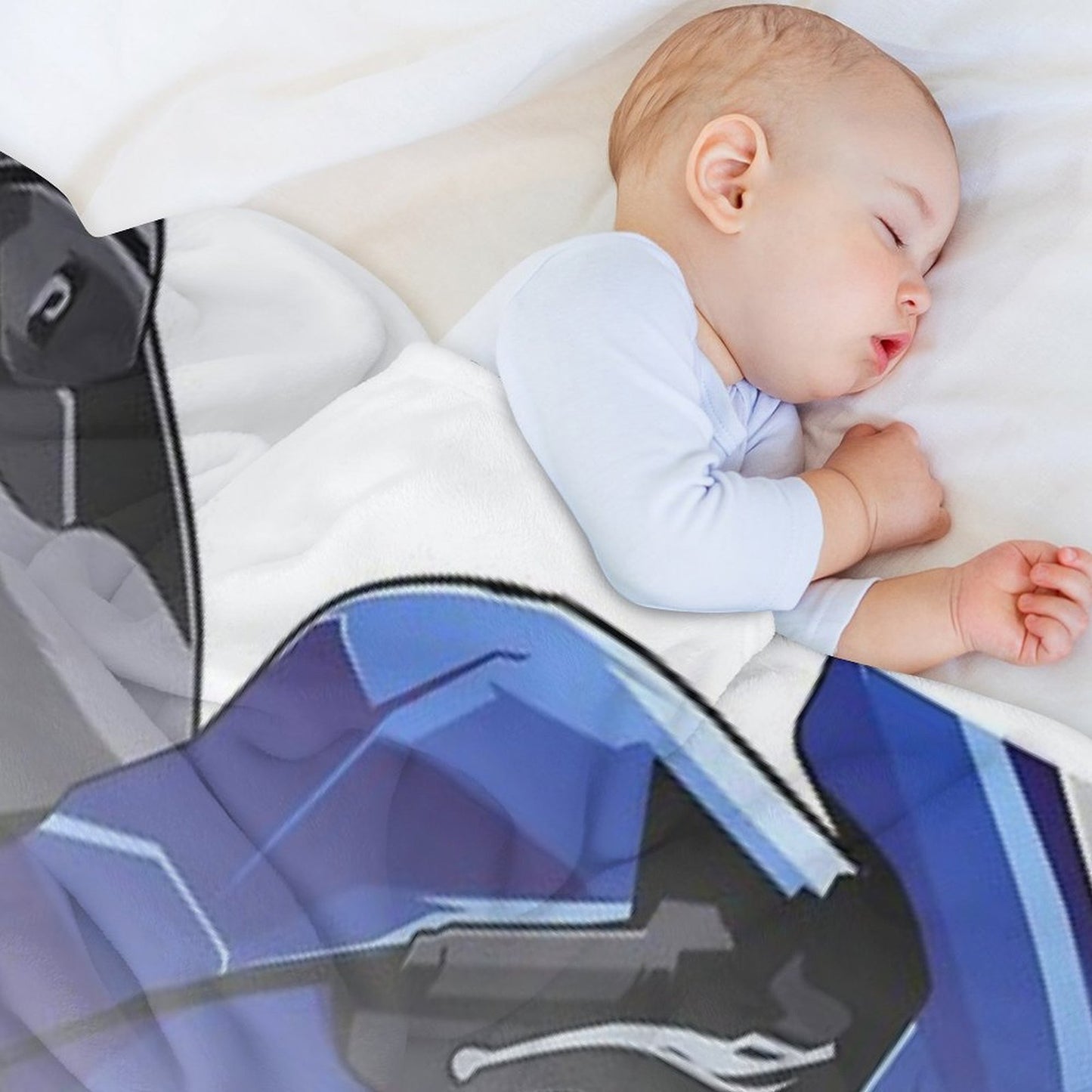 Yamaha R1 with Special Background Wrinkle-free Throw Blanket