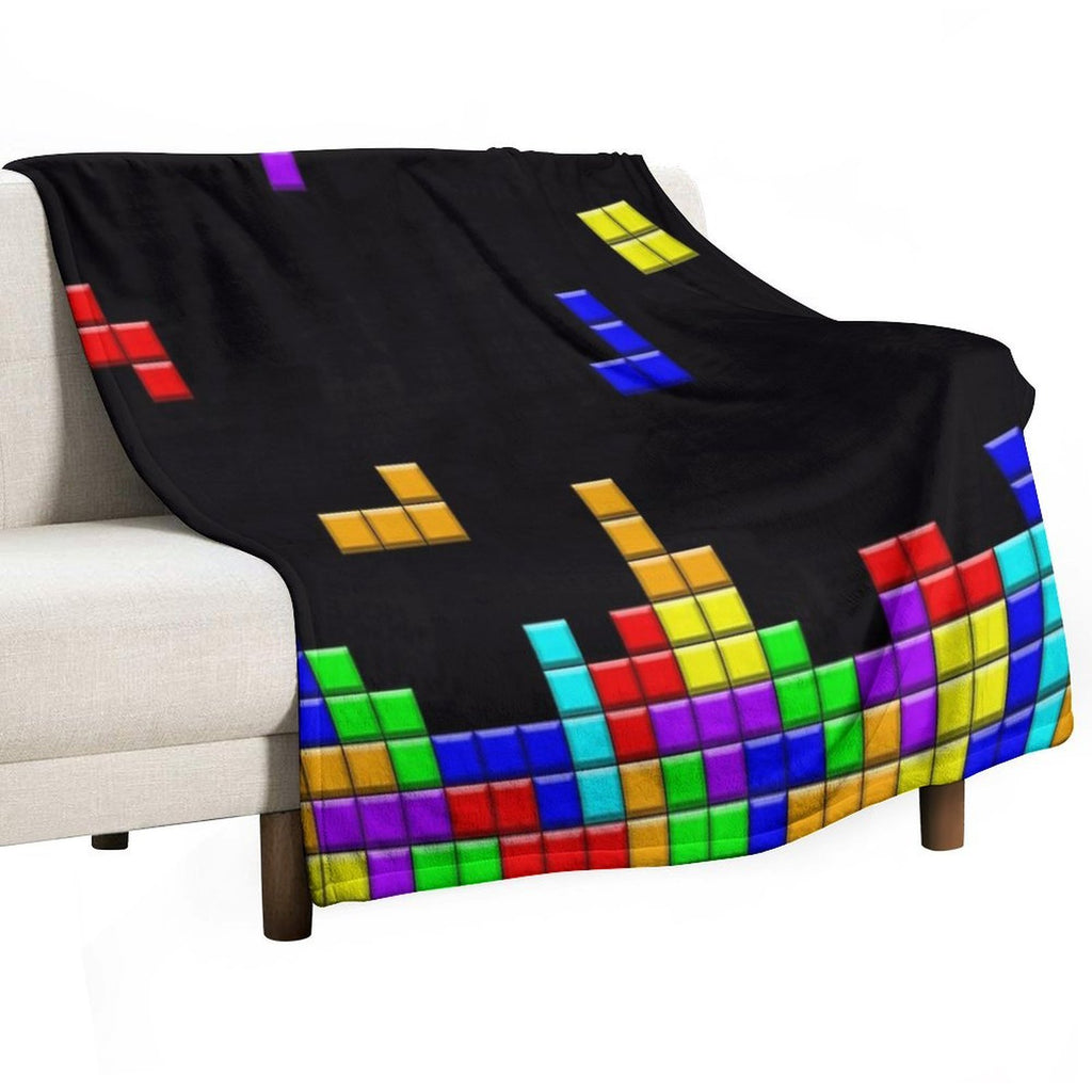 Retro Game Pattern Machine-washable Throw Blanket