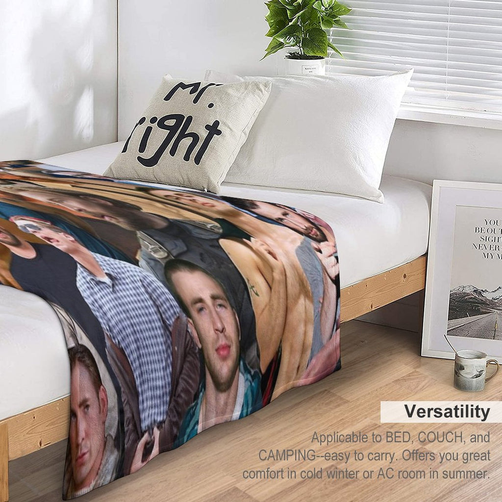 Chris Evans Collage Versatility Throw Blanket