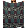 Zebra Grunge Patchwork Travel-friendly Throw Blanket