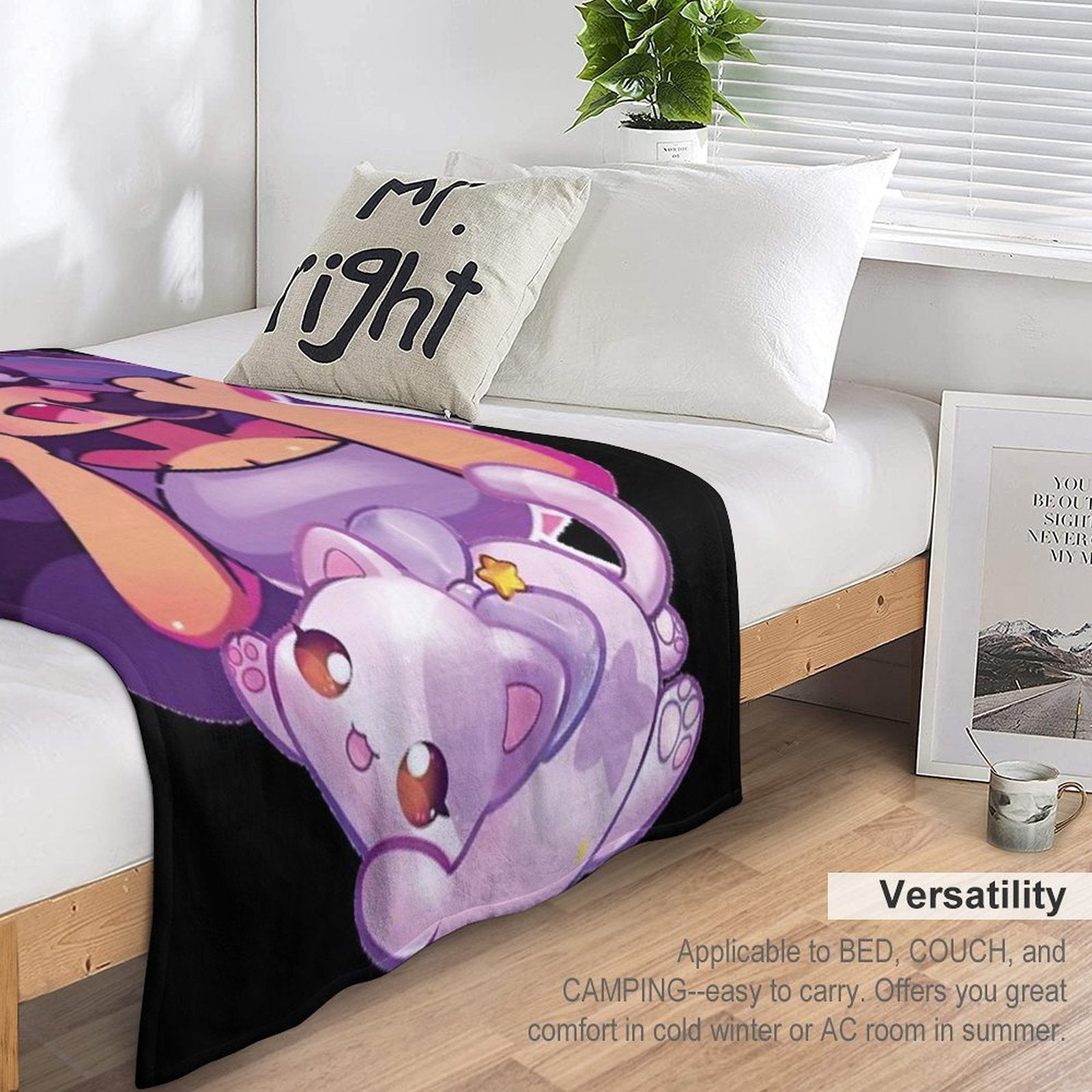 Aphmau with Cat Gift-ready Throw Blanket