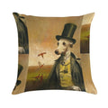 Victorian Whippet Soft Warmth Comfort Throw Pillow