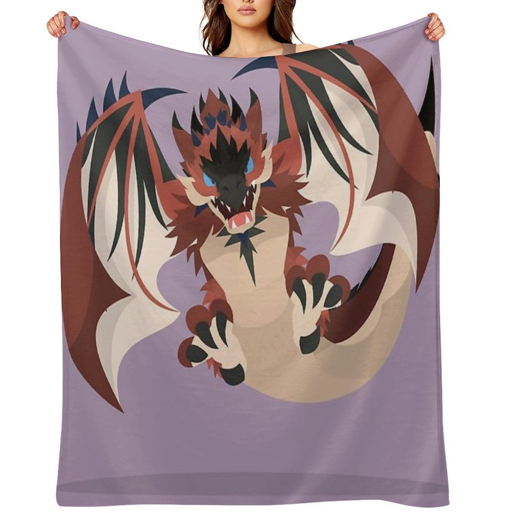 Monster Hunter  Rathalos Compact Throw Blanket