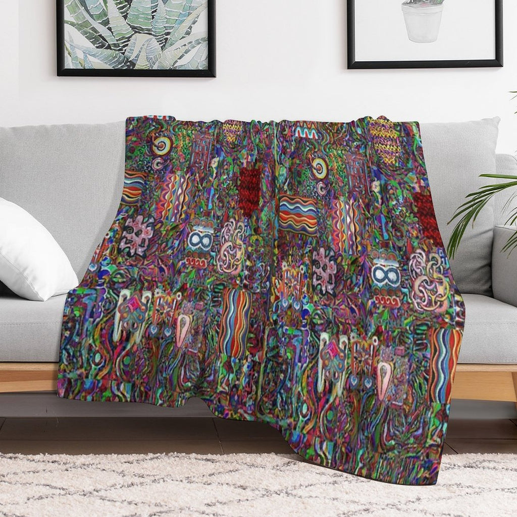 Pop Abstract Compact Throw Blanket
