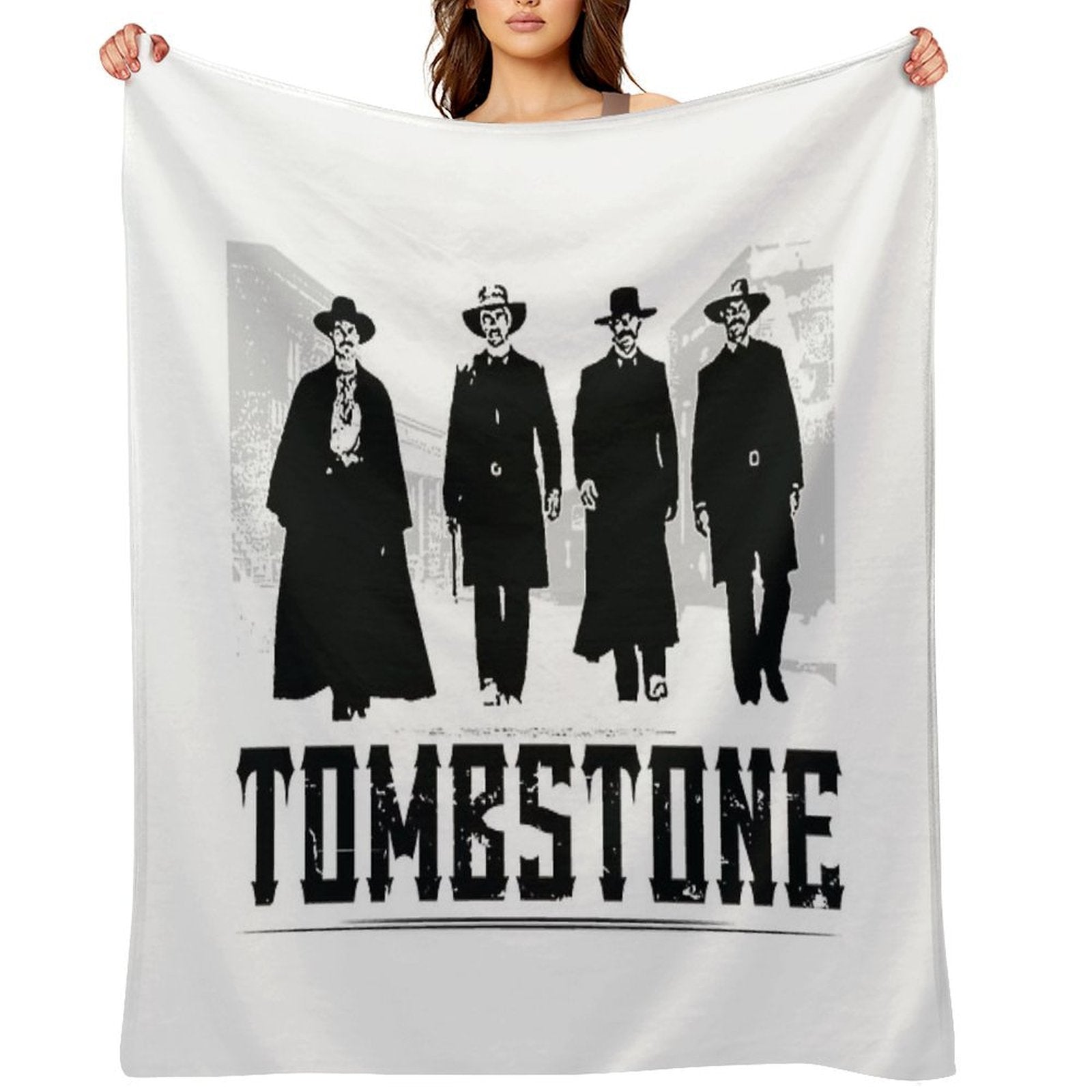 MOVIES TOMBSTONE BLACK Anti-pilling Throw Blanket