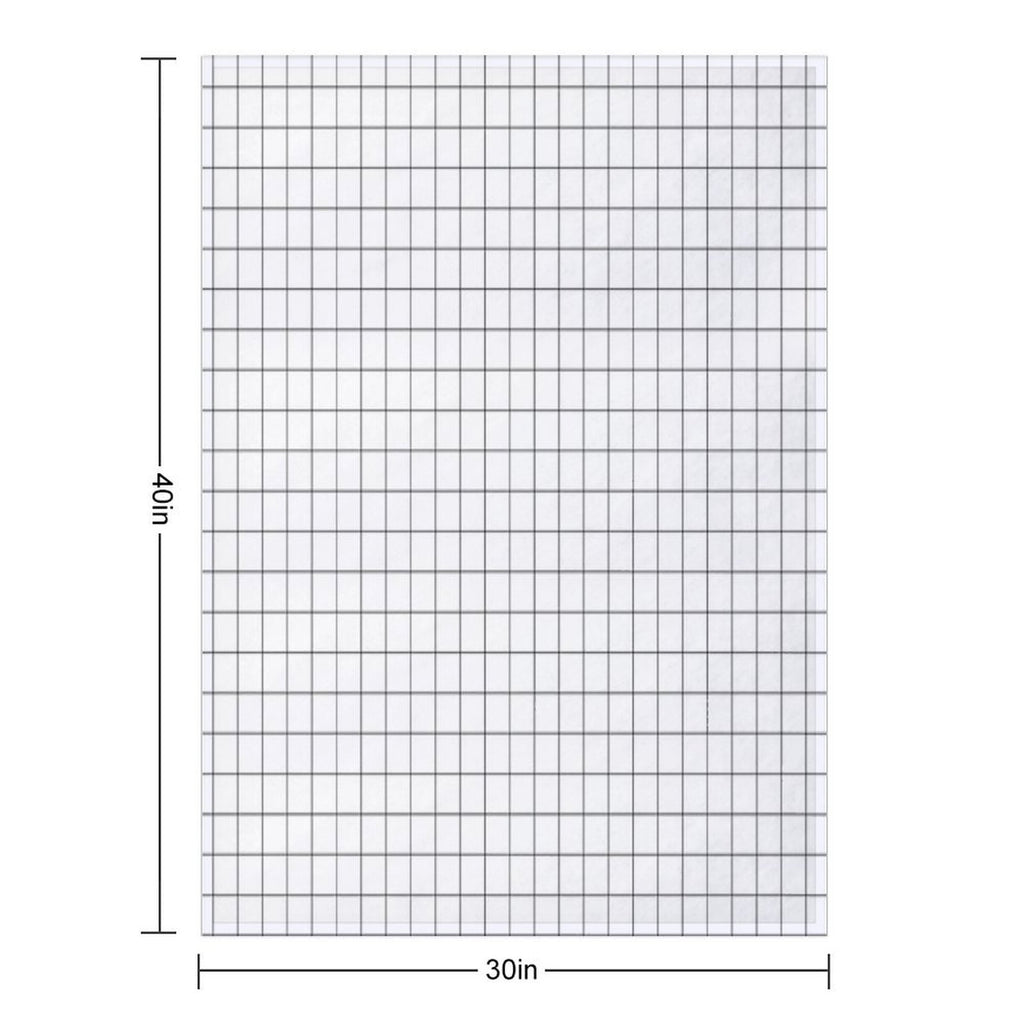 Black Grid Wrinkle-free Throw Blanket