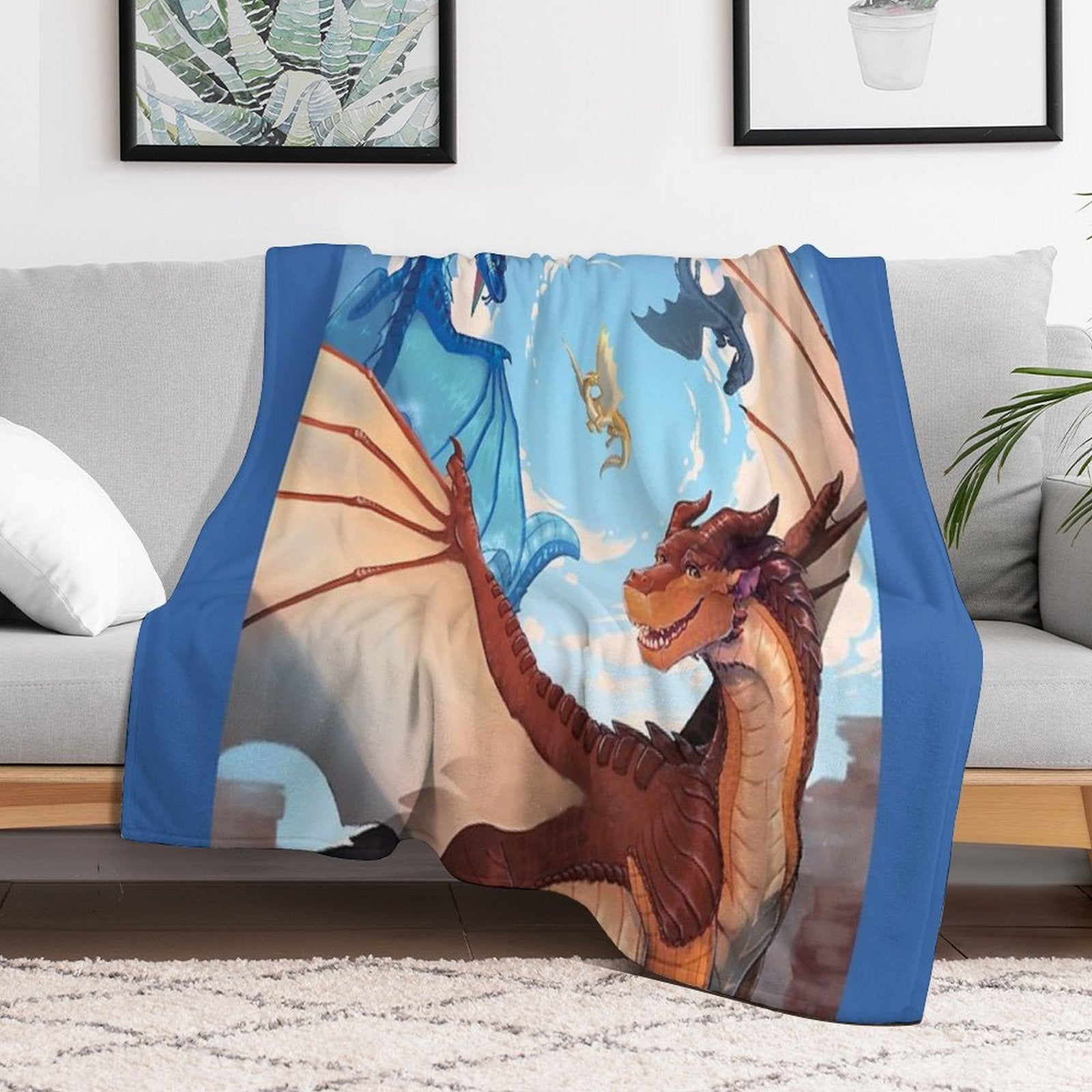 Wings of Fire - Clay And The Dragonets of Destiny Anti-pilling Throw Blanket