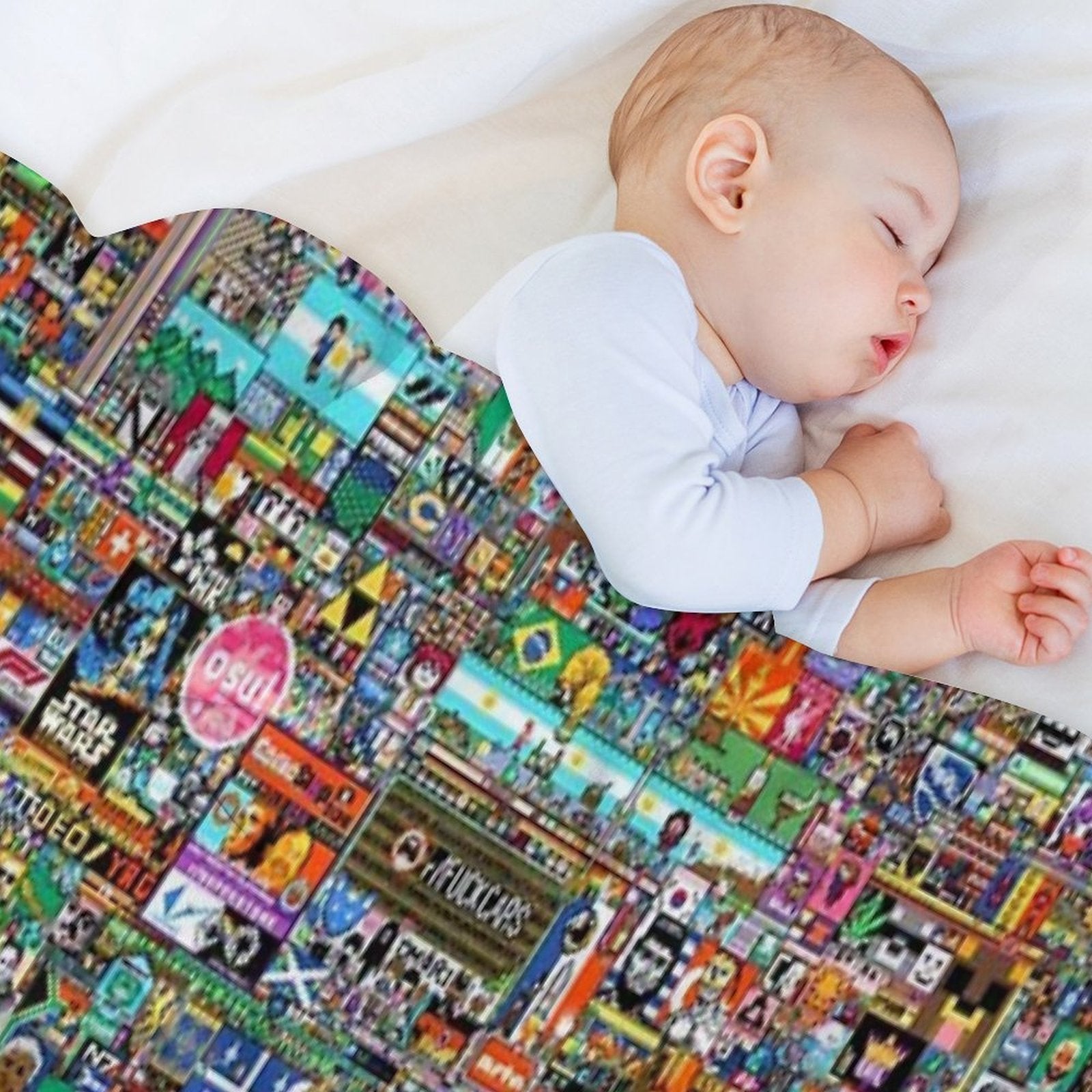 Rplace - Reddit Digital Art - 2022 Velvety-soft Throw Blanket
