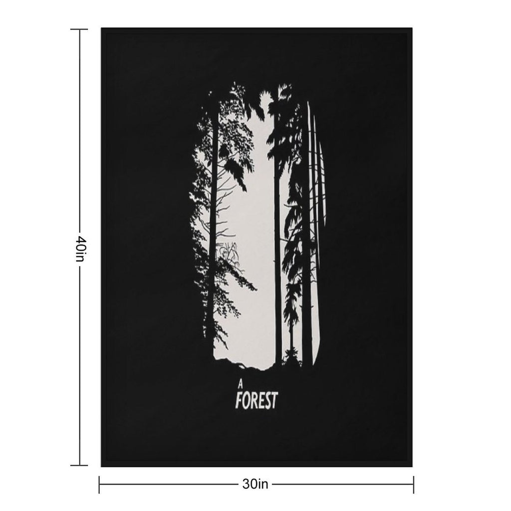 The Cure A Forest Velvety-soft Throw Blanket