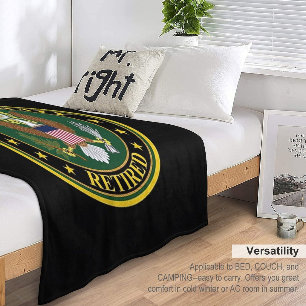 Army - US Army Retired Eco-conscious Throw Blanket