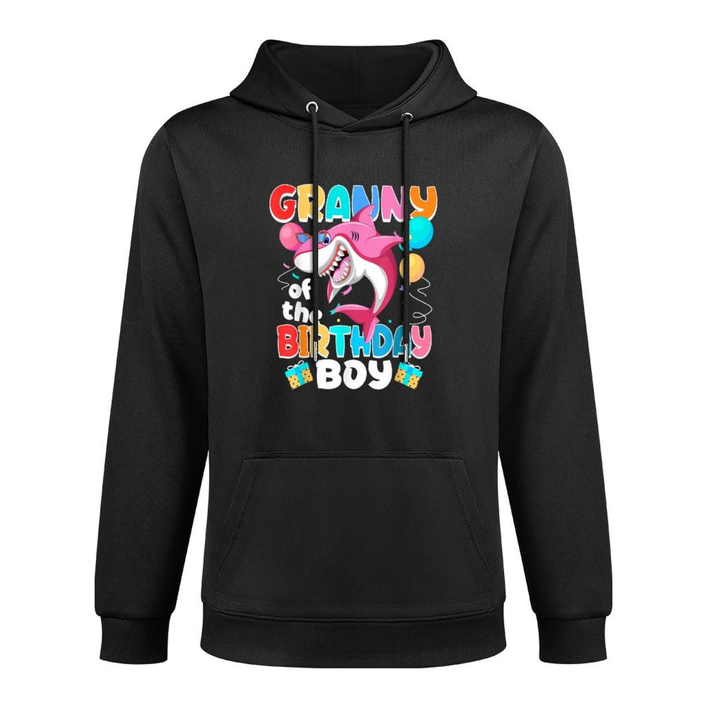 Granny of The Birthday Boy Family Matching Party Shark Moisture-Wicking Hoodie