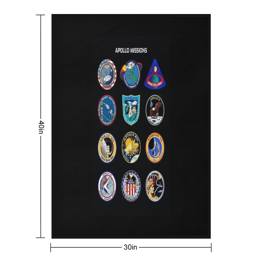 The Apollo Missions Nasa Astronomy Space Multi-functional Throw Blanket