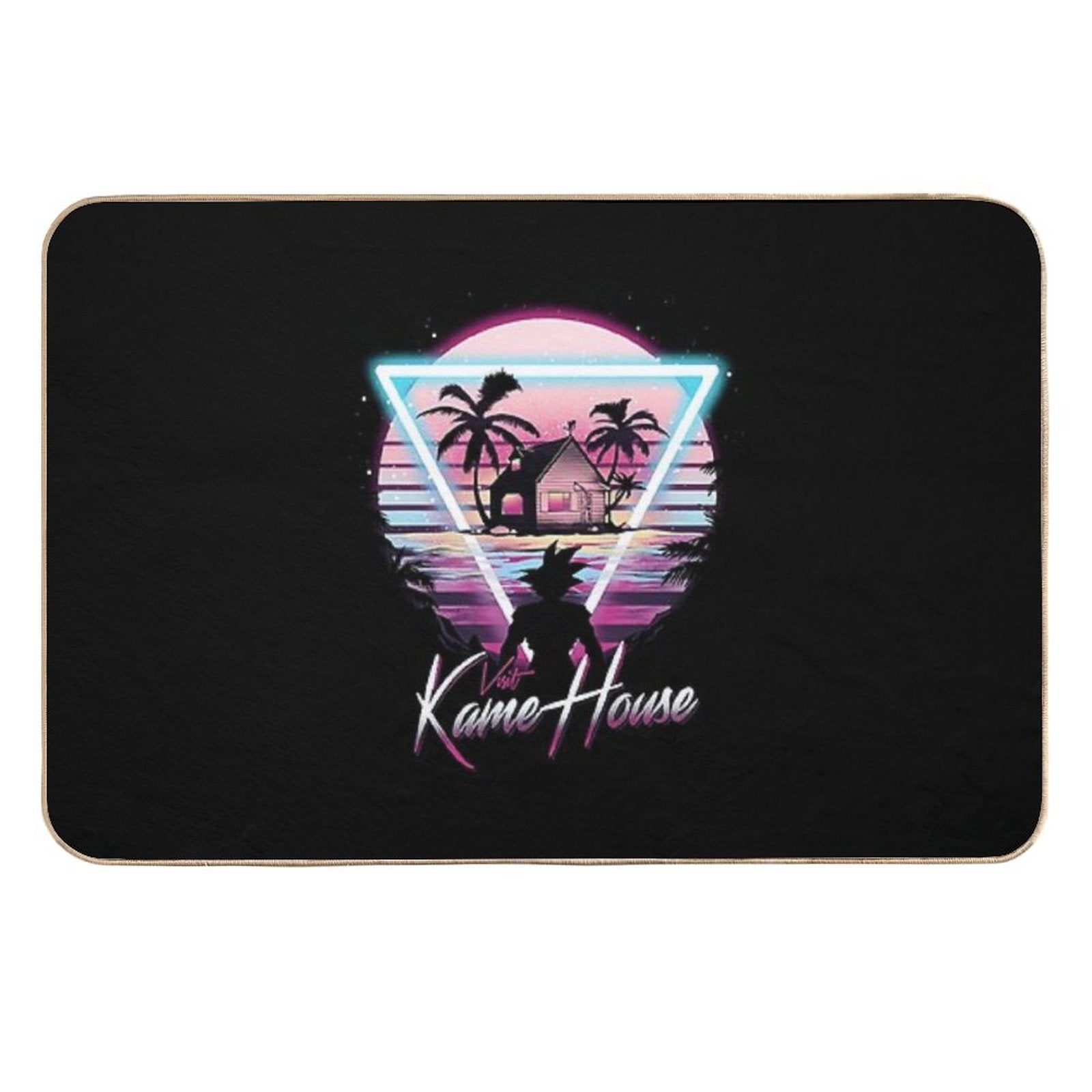 Turtle House Retro T-Shirt  Multi-Purpose Bath Mat