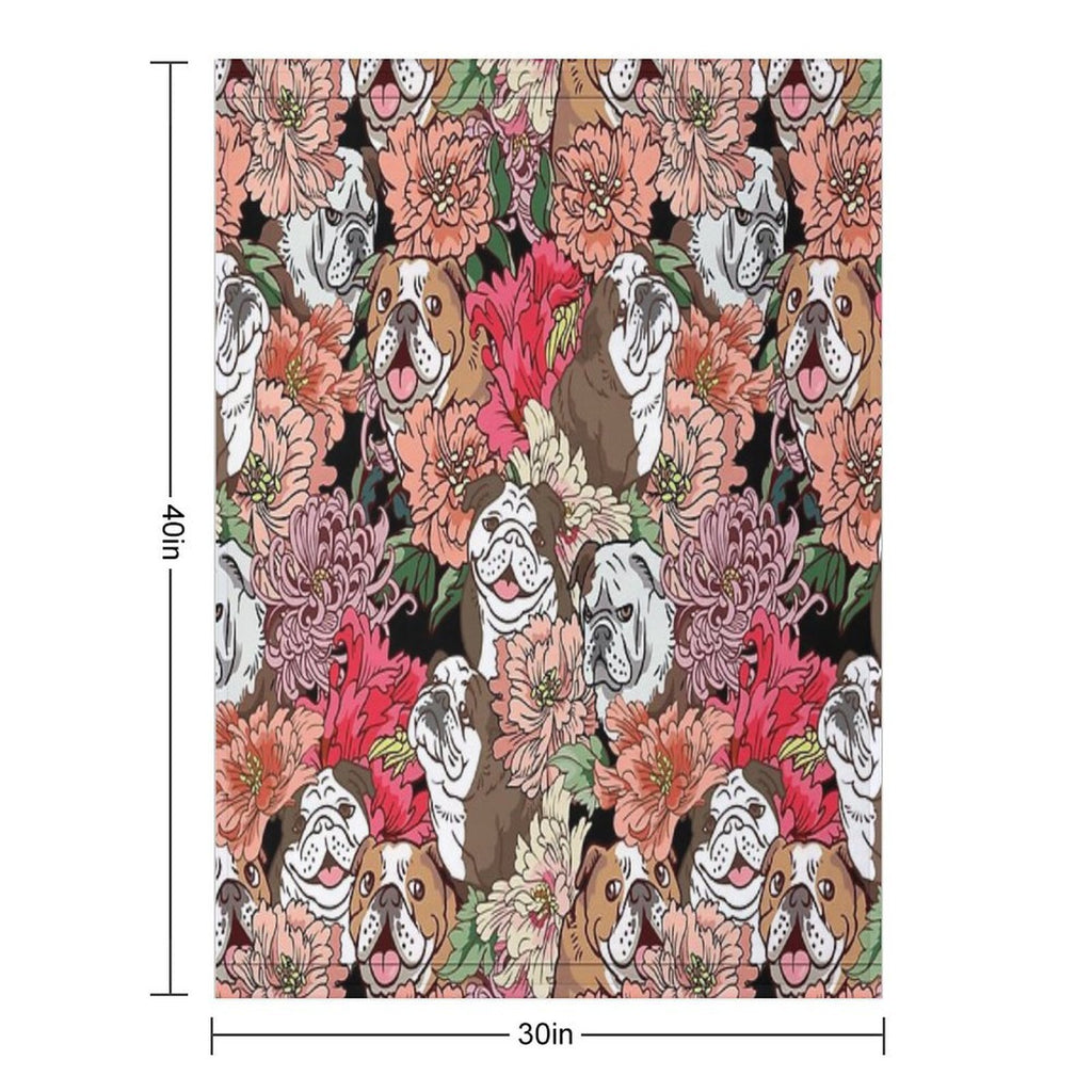 Because English Bulldog Quick-dry Throw Blanket