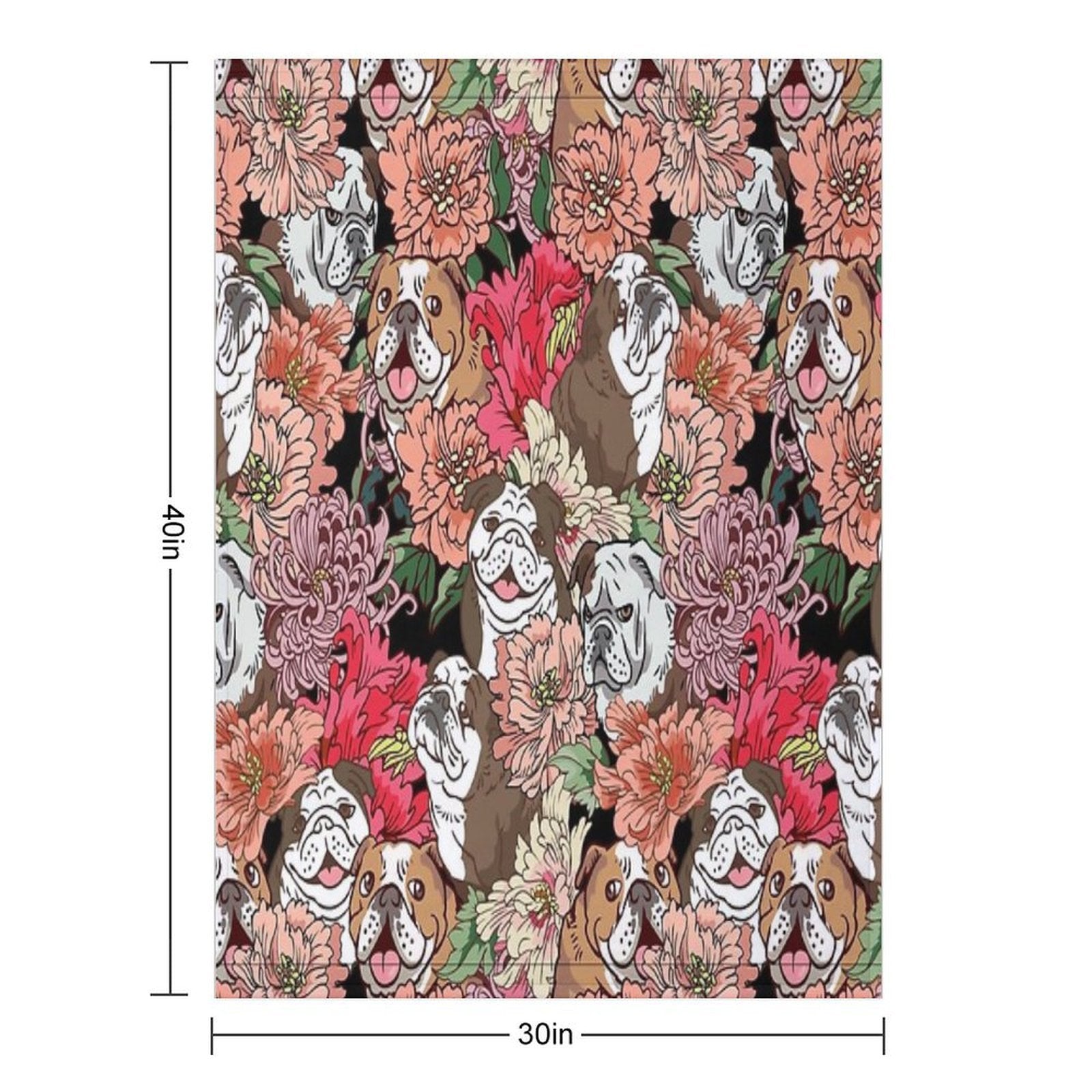 Because English Bulldog Quick-dry Throw Blanket