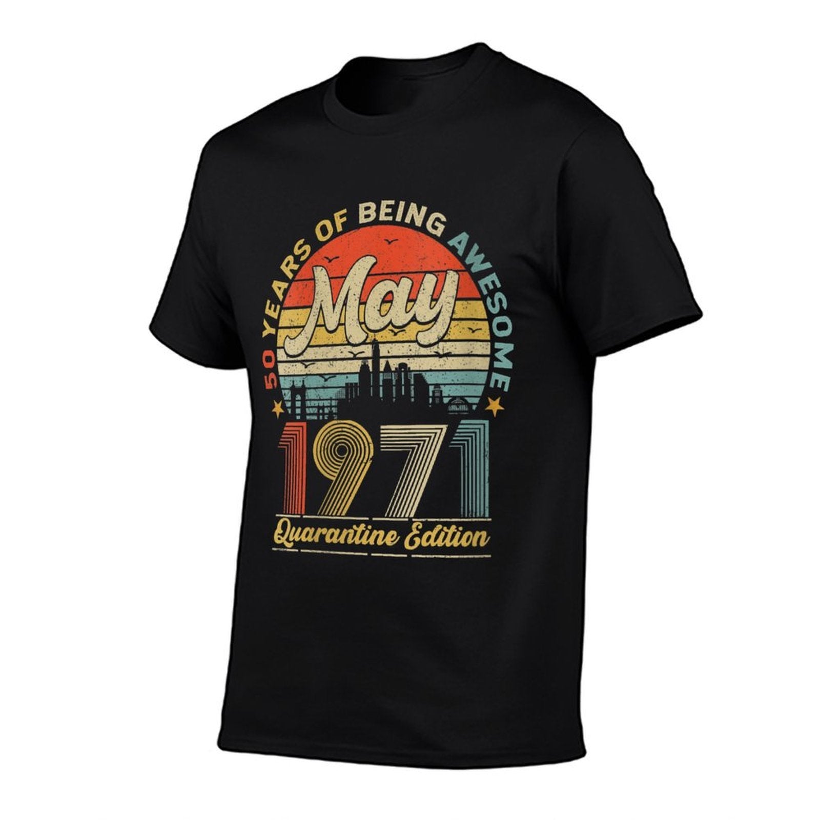 Womens 50th Birthday Decoration May 1971 Men Women 50 Years Old  Trendy Pattern T-Shirt