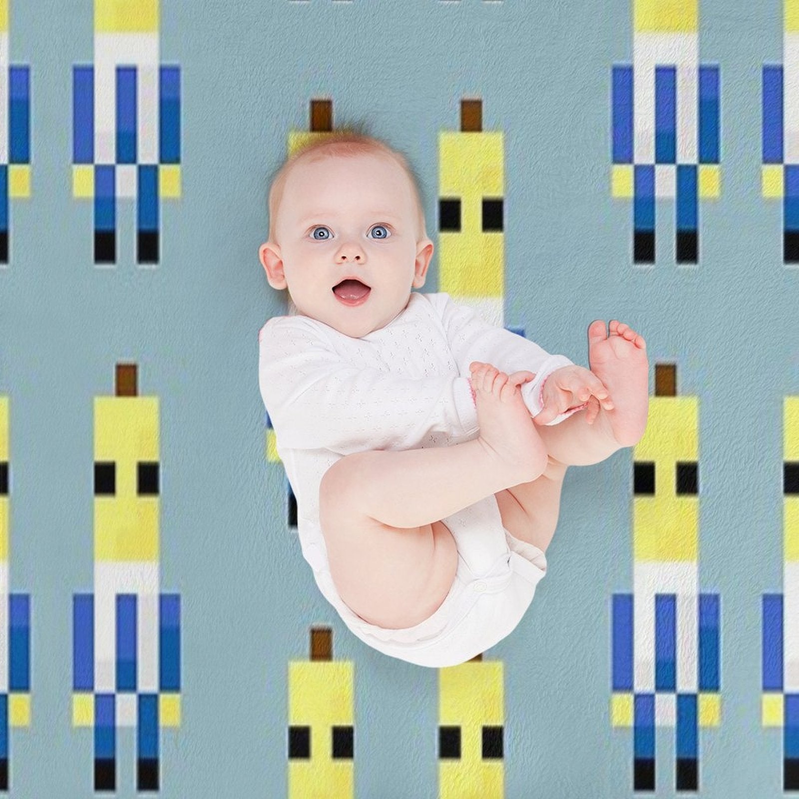 Bananas in Pyjamas Wrinkle-free Throw Blanket