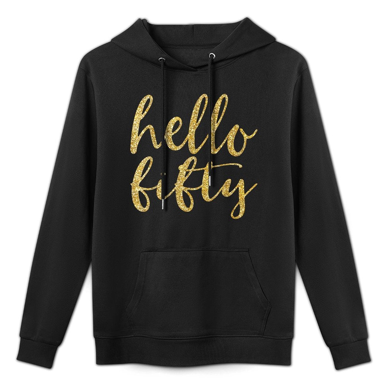 Hello Fifty 50th Birthday Squad 50 Year Old Gold Gift All-Day Comfort Hoodie